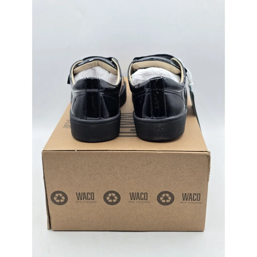 NEW Revitalign Orthotic Black Solid Sneakers Malibu Bella Patent Sz 5.5 B Narrow